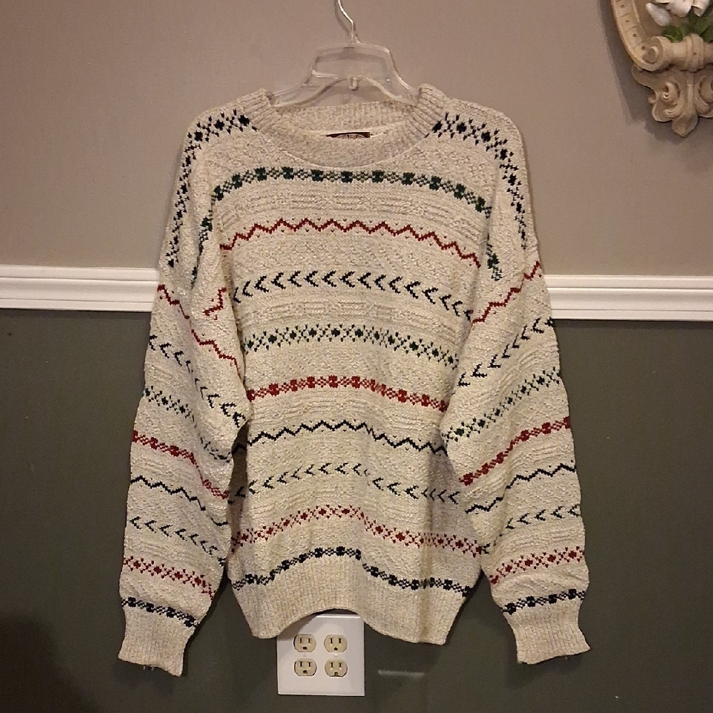 Cozy Multicolor Patterned Sweater